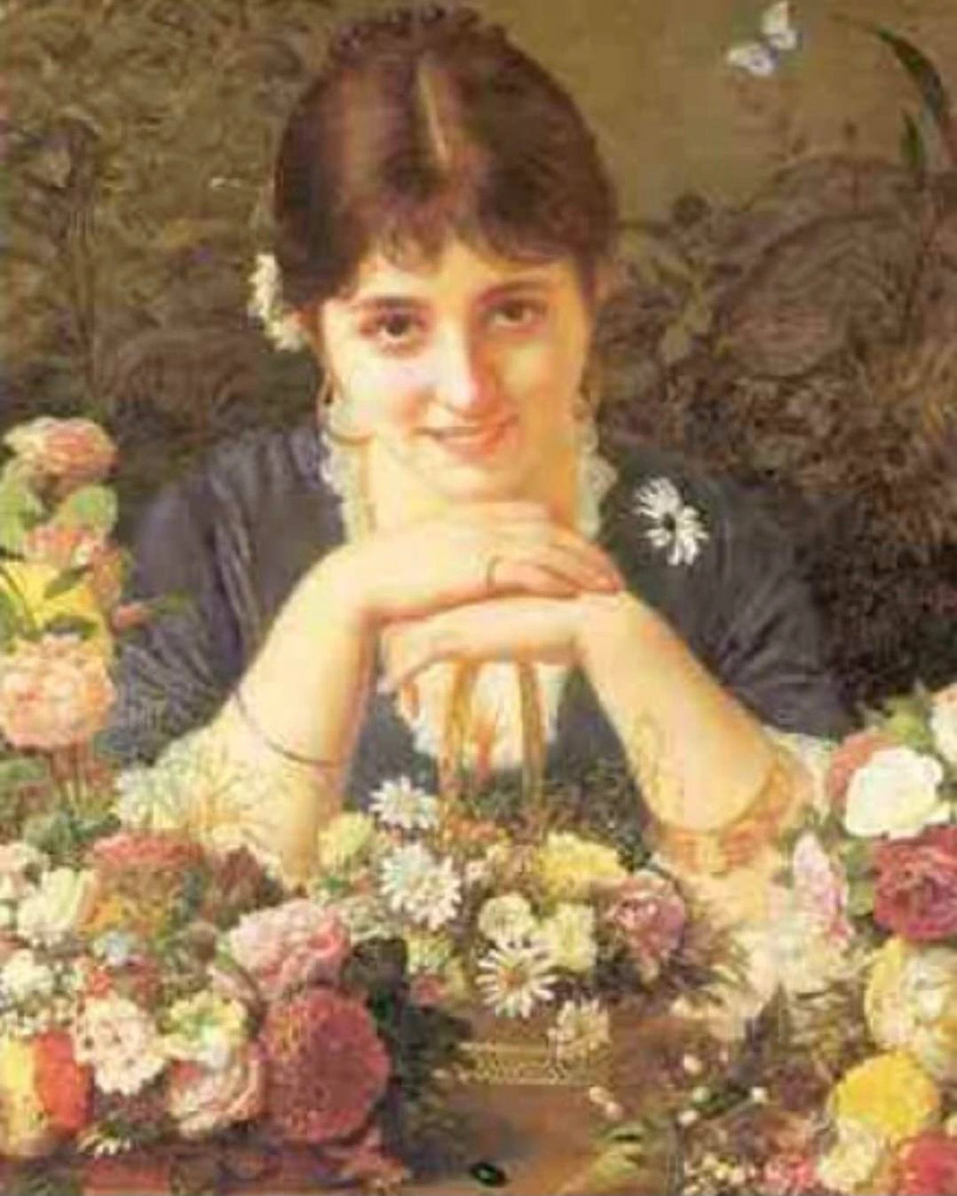 Ritratto di una giovane fioraia